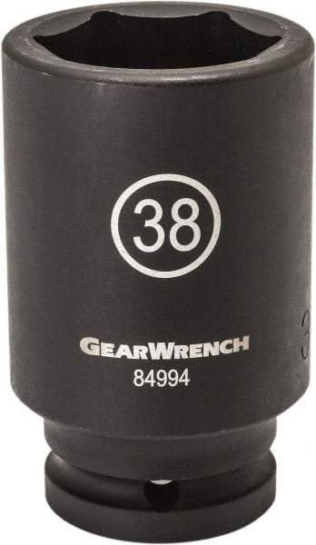 GearWrench - 3/4" Drive 41mm Deep Impact Socket - 6 Points, 3-19/35" OAL - Makers Industrial Supply