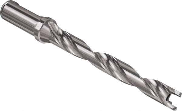 Seco - Crownloc Plus Series, 18 Head Connection, 8xD, 3/4" Shank Diam, Drill Body - 182.3mm Body to Flange Length, SD408 Toolholder, 18mm Nose Diam, 164.3mm Flute Length - Makers Industrial Supply