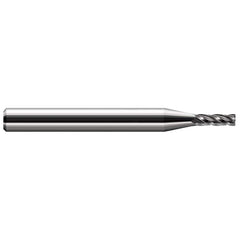 Corner Radius End Mill: 3/8″ Dia, 1″ LOC, 0.005″ Radius, 2 Flutes, Solid Carbide 2-1/2″ OAL, 3/8″ Shank Dia, 30 ° Helix, Bright/Uncoated, Corner Radius End, Centercutting