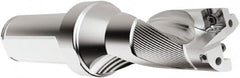 Seco - 53.85mm Max Drill Depth, 2xD, 26.97mm Diam, Indexable Insert Drill - 2 Inserts, 1-1/4" Shank Diam, Straight Shank - Makers Industrial Supply