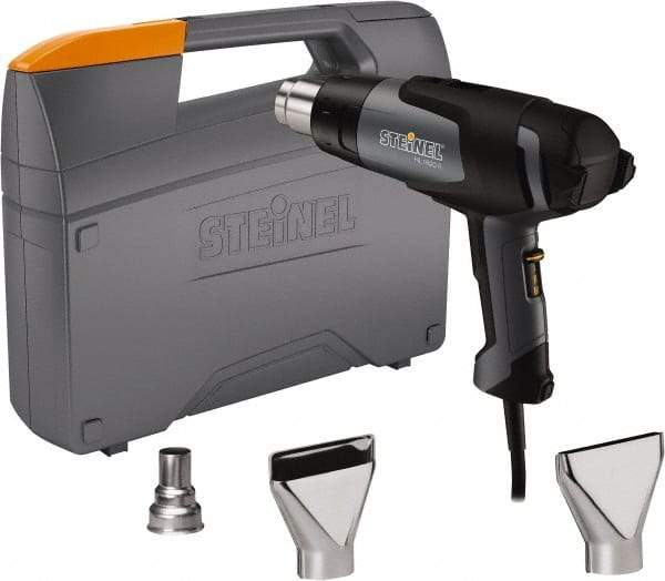 Steinel - 120 to 1,100°F Heat Setting, 4 to 13 CFM Air Flow, Heat Gun Kit - 120 Volts, 12 Amps, 1,400 Watts, 6' Cord Length - Makers Industrial Supply