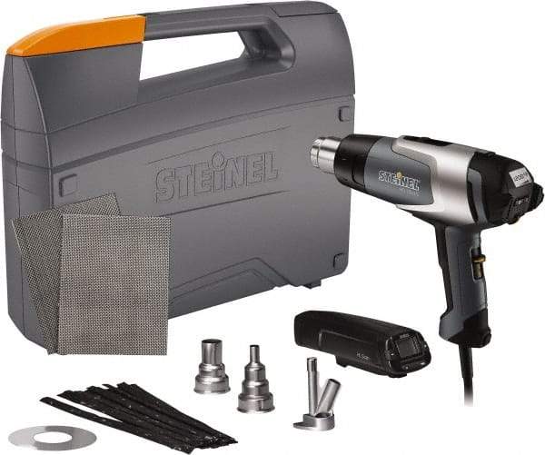 Steinel - 120 to 1,200°F Heat Setting, 4 to 13 CFM Air Flow, Heat Gun Kit - 120 Volts, 13.5 Amps, 1,600 Watts, 6' Cord Length - Makers Industrial Supply