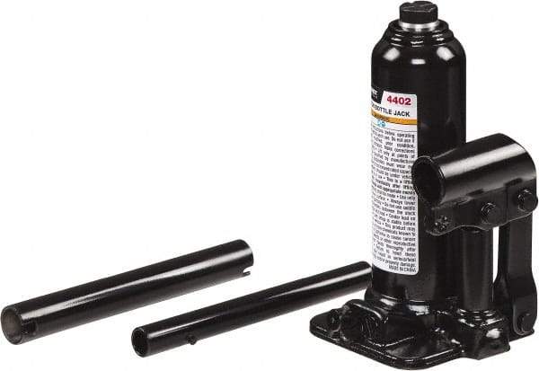 Sunex Tools - 2 Ton Capacity Bottle Jack - 7.1" to 13.6" High, 3.9" Long x 3.66" Wide Base - Makers Industrial Supply