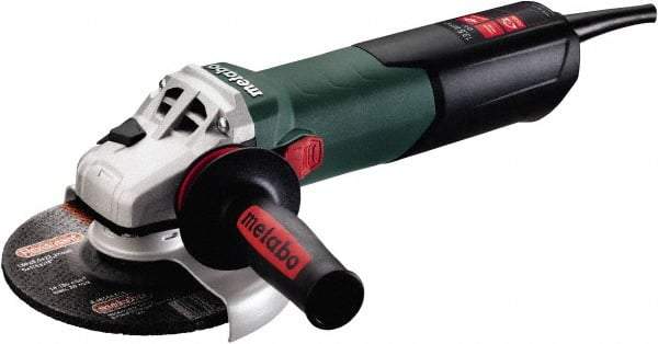 Metabo - 6" Wheel Diam, 2,000 to 7,600 RPM, Corded Angle & Disc Grinder - 5/8-11 Spindle, 13.5 Amps - Makers Industrial Supply