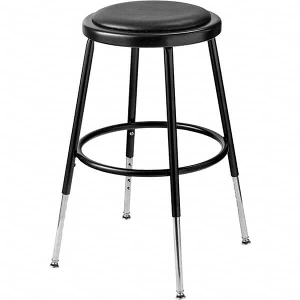 NPS - Swivel & Adjustable Stools Type: Adjustable Height Stool Base Type: Steel - Makers Industrial Supply