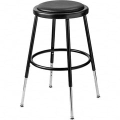 NPS - Swivel & Adjustable Stools Type: Adjustable Height Stool Base Type: Steel - Makers Industrial Supply