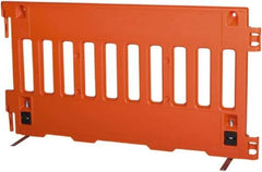 VizCon - 38" High x 6' Max Width Barrier - Polyethylene, Orange - Makers Industrial Supply