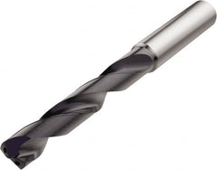 Seco - 6.2mm 140° Solid Carbide Jobber Drill - TiAlN Finish, Right Hand Cut, Spiral Flute, Straight Shank, 91mm OAL, Cone Relief Point - Makers Industrial Supply