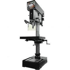 Jet - 10-7/16" Swing, Variable Speed Pulley Drill & Tap Press - Variable Speed, 2 hp, Three Phase - Makers Industrial Supply