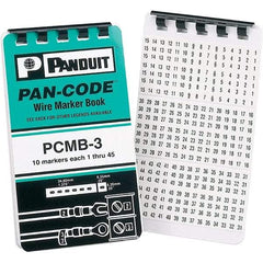 Panduit - Wire Marker Books & Pens Wire Marker Type: Book Ink Color: Black - Makers Industrial Supply