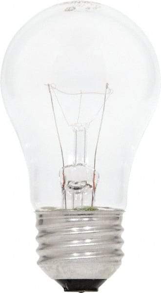 SYLVANIA - 40 Watt Incandescent Decorative Medium Screw Lamp - 2,700°K Color Temp, 450 Lumens, Dimmable, A15, 1,000 hr Avg Life - Makers Industrial Supply