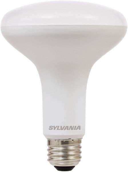 SYLVANIA - 9 Watt LED Flood/Spot Medium Screw Lamp - 2,700°K Color Temp, 650 Lumens, Dimmable, Shatter Resistant, BR30, 11,000 hr Avg Life - Makers Industrial Supply