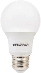 SYLVANIA - 8 Watt LED Residential/Office Medium Screw Lamp - 5,000°K Color Temp, 800 Lumens, Shatter Resistant, A19, 11,000 hr Avg Life - Makers Industrial Supply