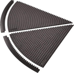 Notrax - 3' Long x 28" Wide x 5/8" Thick, Anti-Fatigue Modular Matting Tiles - 4 Interlocking Sides, Black, For Dry Areas, Series 434 - Makers Industrial Supply