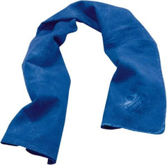 Ergodyne - Size 29-1/2", Cooling Towel - Blue Solid Pattern, PVA - Makers Industrial Supply