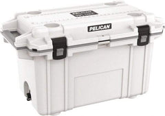 Pelican Products, Inc. - 70 Qt Cooler - Polypropylene, White/Gray - Makers Industrial Supply