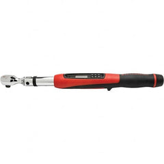 GearWrench - 1/2" Drive Electronic Torque Wrench - 34 N/m to 340 N/m Torque, 25" OAL, 0.1 N/m Graduation, Angle Head - Makers Industrial Supply