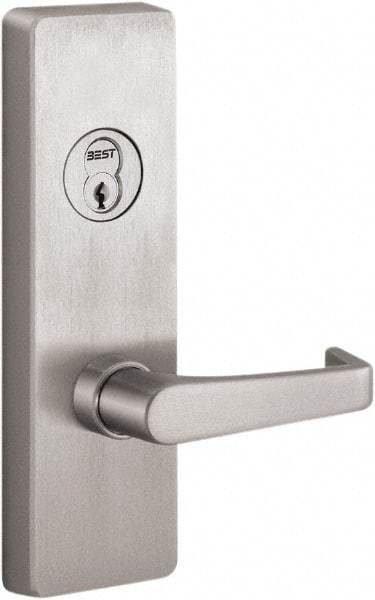 Stanley - Satin Stainless Steel Finish, Steel Lever Trim - Nonhanded, For Exit Devices - Makers Industrial Supply