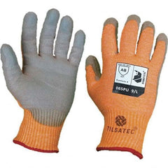 Tilsatec - Size L (9), ANSI Cut Lvl A8, Puncture Lvl 4, Abrasion Lvl 4, Polyurethane Coated Cut & Puncture Resistant Gloves - Makers Industrial Supply