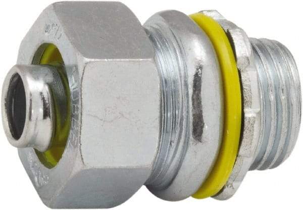 Hubbell-Raco - 3/8" Trade, Steel & Malleable Iron Straight Liquidtight Conduit Connector - Makers Industrial Supply