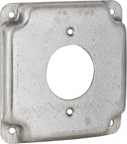 Hubbell-Raco - Electrical Outlet Box Steel Cover - Includes Mounting Hardware - Makers Industrial Supply