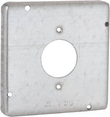 Hubbell-Raco - Electrical Outlet Box Steel Cover - Includes Mounting Hardware - Makers Industrial Supply