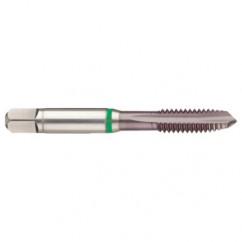 M22x2.5 6H -Flute Cobalt Green Ring Spiral Point Plug Tap-TiCN - Makers Industrial Supply