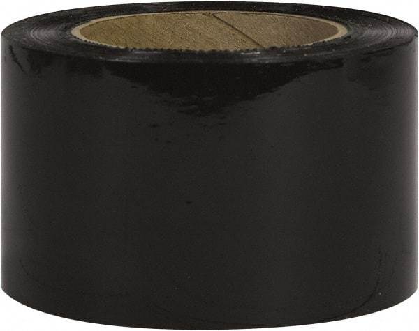 Made in USA - 3" x 1,000' 80 Gauge Black Bunding Stretch Film - Makers Industrial Supply