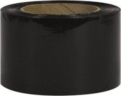 Made in USA - 3" x 1,000' 80 Gauge Black Bunding Stretch Film - Makers Industrial Supply