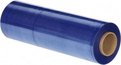 Made in USA - 18" x 1,500' 100 Gauge Blue UVI Hand Stretch Film - Makers Industrial Supply