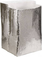 Made in USA - 18" Long x 18" Wide x 18" High x 3/16" Thick Box Liner - Silver, Case - Makers Industrial Supply