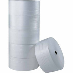 Made in USA - 250' Long x 12" Wide x 1/4" Thick, Foam Roll - White - Makers Industrial Supply