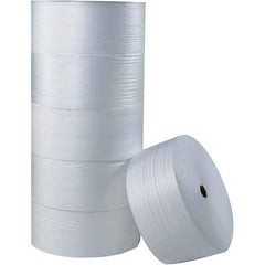 Made in USA - 250' Long x 18" Wide x 1/4" Thick, Foam Roll - White - Makers Industrial Supply