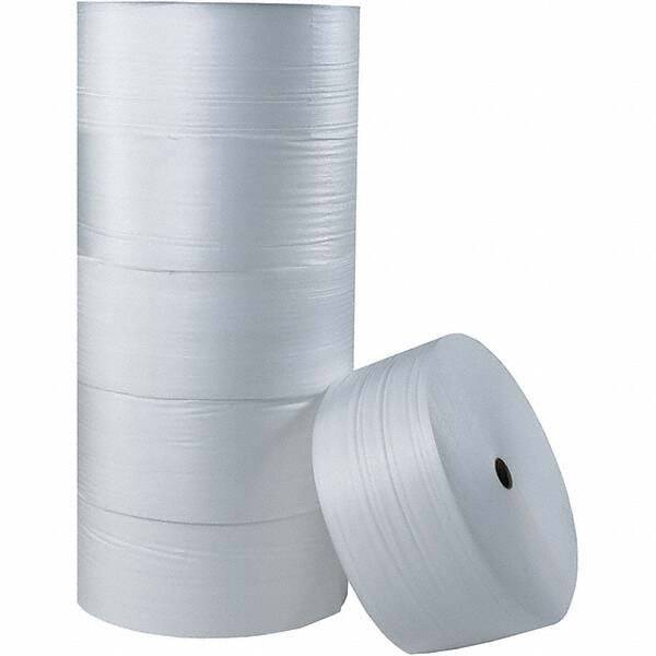 Made in USA - 550' Long x 18" Wide x 1/8" Thick, Foam Roll - White - Makers Industrial Supply