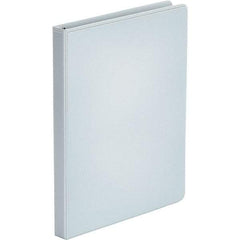 UNIVERSAL - 100 Sheet Capacity, 8-1/2 x 11", View Ring Binder - Polypropylene, White - Makers Industrial Supply