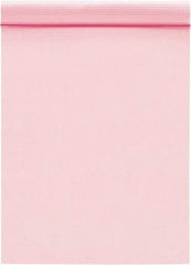 Value Collection - 10" Long x 8" Wide, 2 mil Thick, Self Seal Antistatic Poly Bag - Pink, Standard Grade - Makers Industrial Supply