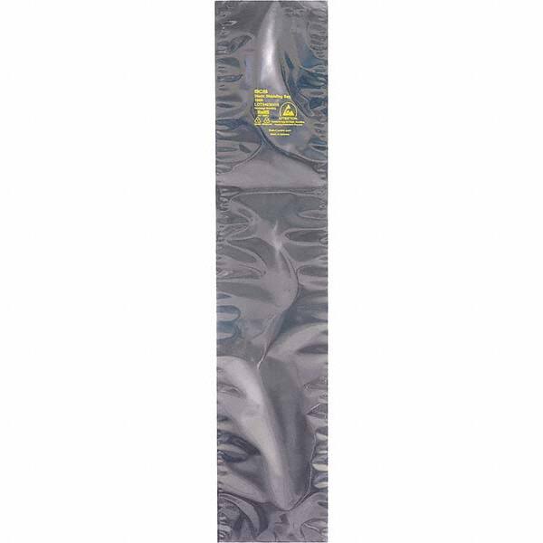 Made in USA - 15" Long x 7" Wide, 3.1 mil Thick, Open Top Static Shield Bag - Transparent, Metal-In, Standard Grade - Makers Industrial Supply