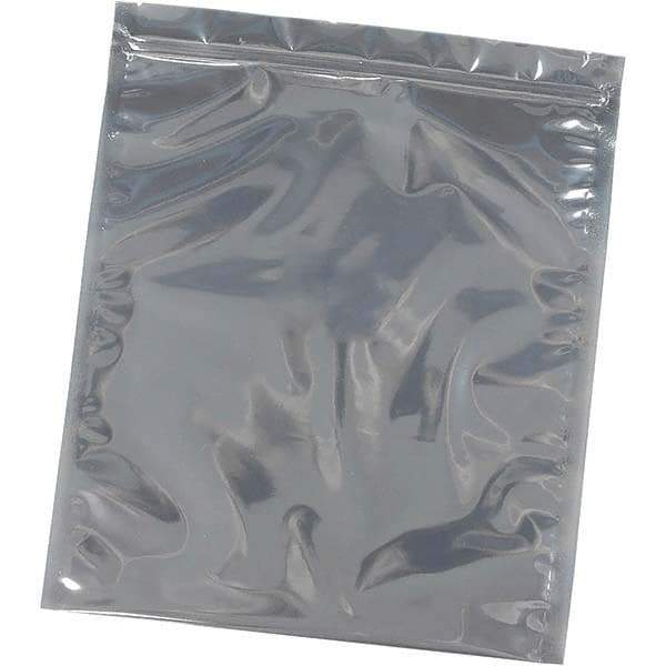 Made in USA - 12" Long x 12" Wide, 3 mil Thick, Self Seal Recloseable Zip Top Static Protection Bag - Transparent, Standard Grade - Makers Industrial Supply