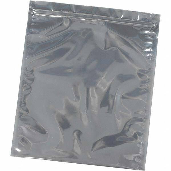 Made in USA - 6" Long x 4" Wide, 3 mil Thick, Self Seal Recloseable Zip Top Static Protection Bag - Transparent, Standard Grade - Makers Industrial Supply