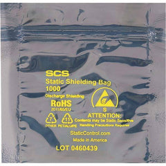 Made in USA - 24" Long x 24" Wide, 3.1 mil Thick, Self Seal Static Shield Bag - Transparent, Metal-In, Standard Grade - Makers Industrial Supply