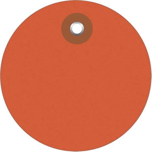 Made in USA - Safety & Facility Blank Tag - Orange Vinyl - Makers Industrial Supply