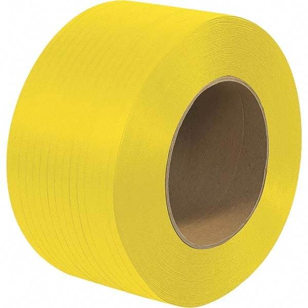 Made in USA - 18,000' Long x 1/4" Wide, Coil Case Polypropylene Strapping - 200 Lb Capacity, 0.022" Thick - Makers Industrial Supply