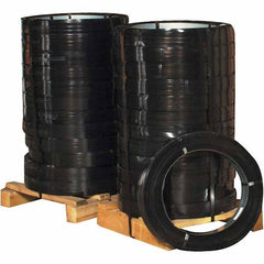 Made in USA - 2,360' Long x 5/8" Wide, Oscillated Coil Steel Strapping - 2,360 Lb Capacity, 0.02" Thick - Makers Industrial Supply