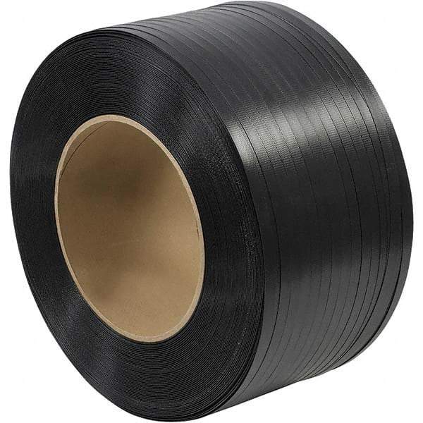 Made in USA - 6,000' Long x 5/8" Wide, Coil Case Polypropylene Strapping - 600 Lb Capacity, 0.025" Thick - Makers Industrial Supply