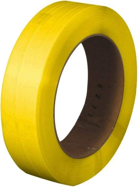 Made in USA - 7,200' Long x 1/2" Wide, Coil Case Polypropylene Strapping - 500 Lb Capacity, 0.022" Thick - Makers Industrial Supply