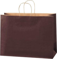 Made in USA - Kraft Grocery Bag - 16 x 6 x 12, Brown - Makers Industrial Supply