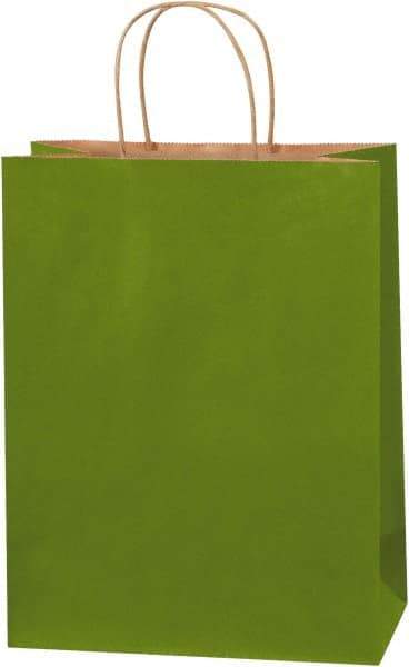 Made in USA - Kraft Grocery Bag - 10 x 5 x 13, Green Tea - Makers Industrial Supply