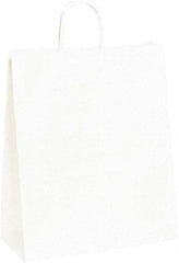 Made in USA - Kraft Grocery Bag - 13 x 6 x 15-3/4, White - Makers Industrial Supply