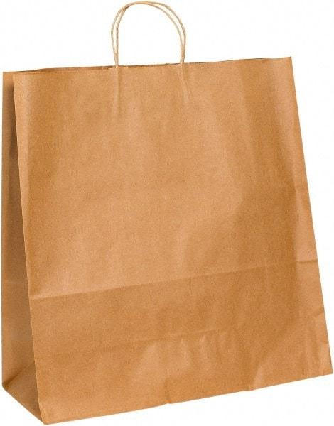 Made in USA - Kraft Grocery Bag - 18 x 7 x 18-3/4, Kraft - Makers Industrial Supply