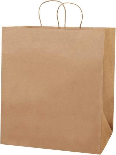 Made in USA - Kraft Grocery Bag - 14 x 10 x 15-1/2, Kraft - Makers Industrial Supply